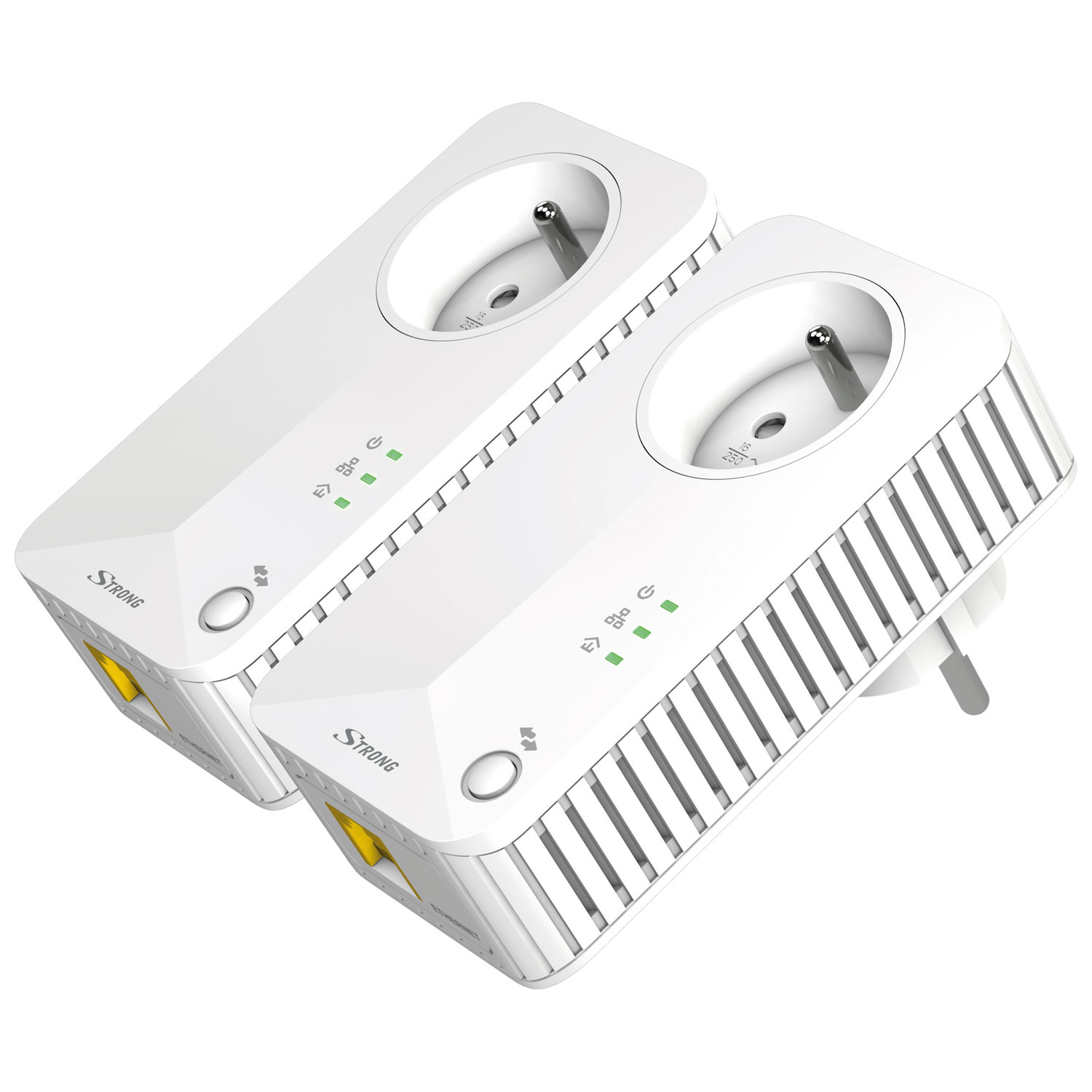 Strong Powerline 500 KIT (500Mb) avec prise - Pack de 2-Seconde Vie-Très Bon Etat - Adaptateur CPL - 0