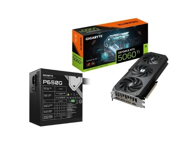 GeForce RTX 5060 Ti GAMING OC 8G + P650G PCIE 5.1 - grosbill.com - 0