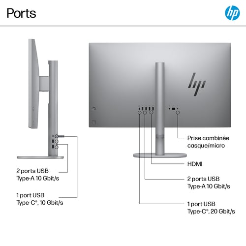 HP OmniStudio 32" 4K/U5-226V/16Go/1To/Webcam/W11 - All-In-One PC/MAC - 4