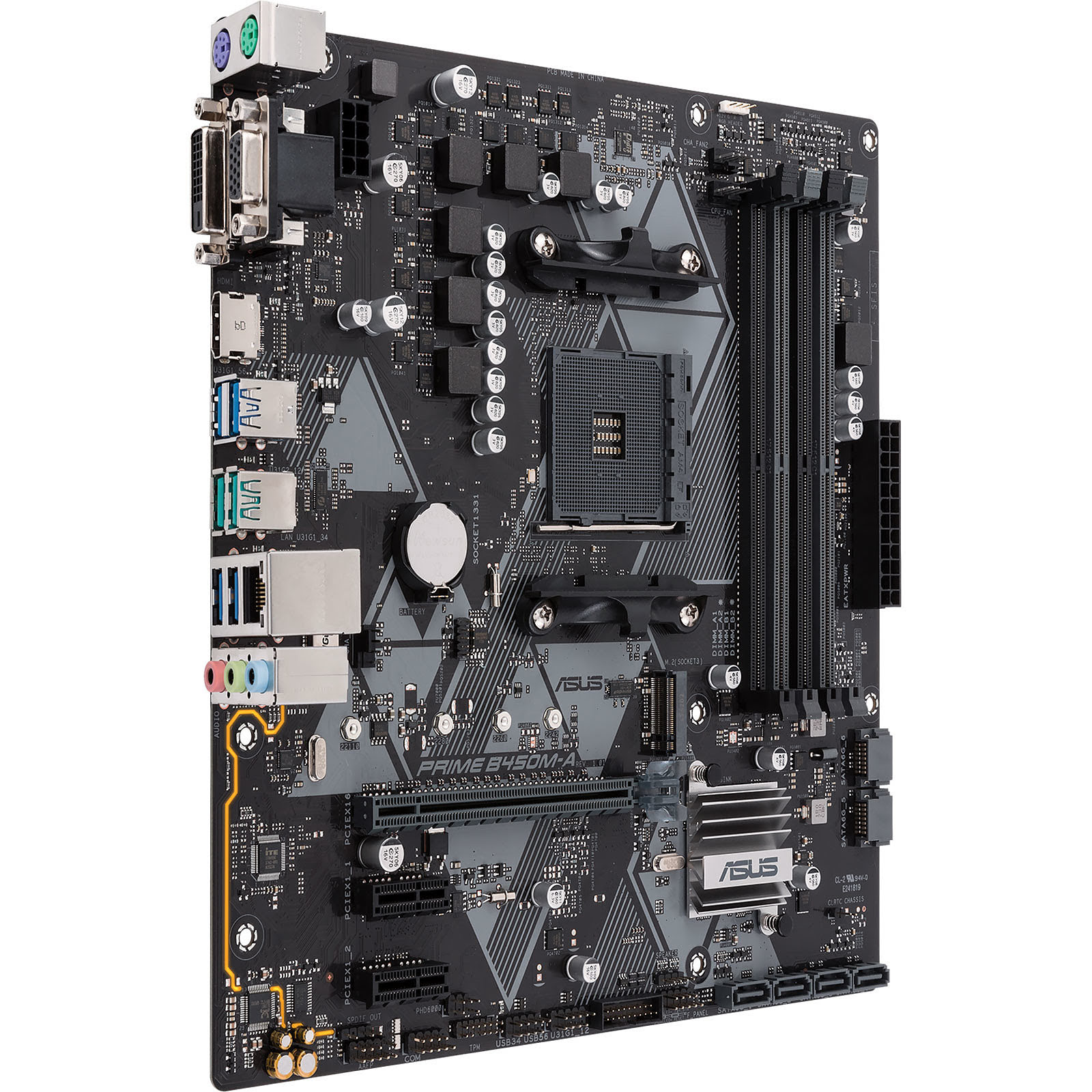 Asus PRIME B450M-A Micro-ATX  - Carte mère Asus - grosbill.com - 4