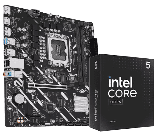 Kit Upgrade PC Asus PRIME H810M-E-CSM + Core Ultra 5 225 box Grosbill