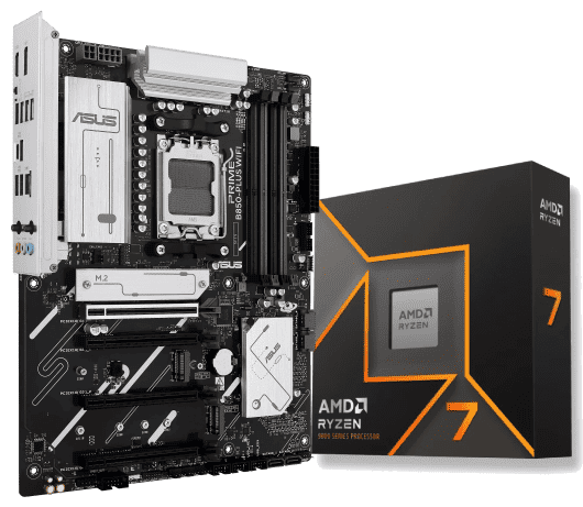 Kit Upgrade PC Asus PRIME B850-PLUS WIFI + Ryzen 7 9700X box Grosbill