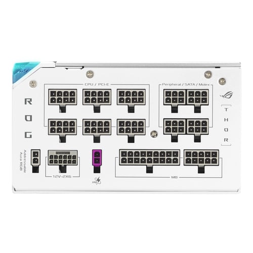 Asus ATX 1200W - 80+ Platinum - ROG Thor 1200W Platinum III White Edition (90YE00V5-B0NA00) - Achat / Vente Alimentation sur grosbill.com - 4