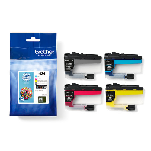Imprimante multifonction Brother DCP-J1200WE A4/Wi-Fi/3 en 1+ LC-424 - 4er-BK Y C M - 4