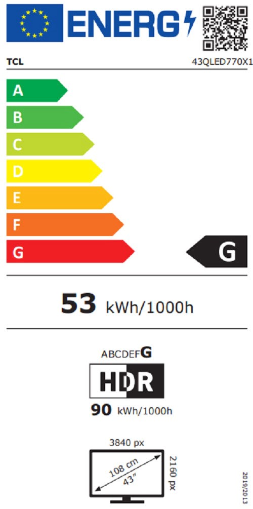 TCL 4K QLED 43QLED770 - Wifi/BT  - TV TCL - grosbill.com - 8