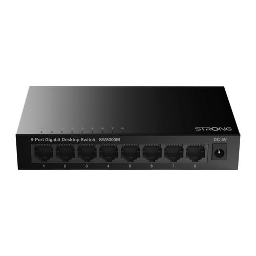 Switch Strong 8 ports 10/100/1000 Metal - SW8000M - grosbill.com - 2