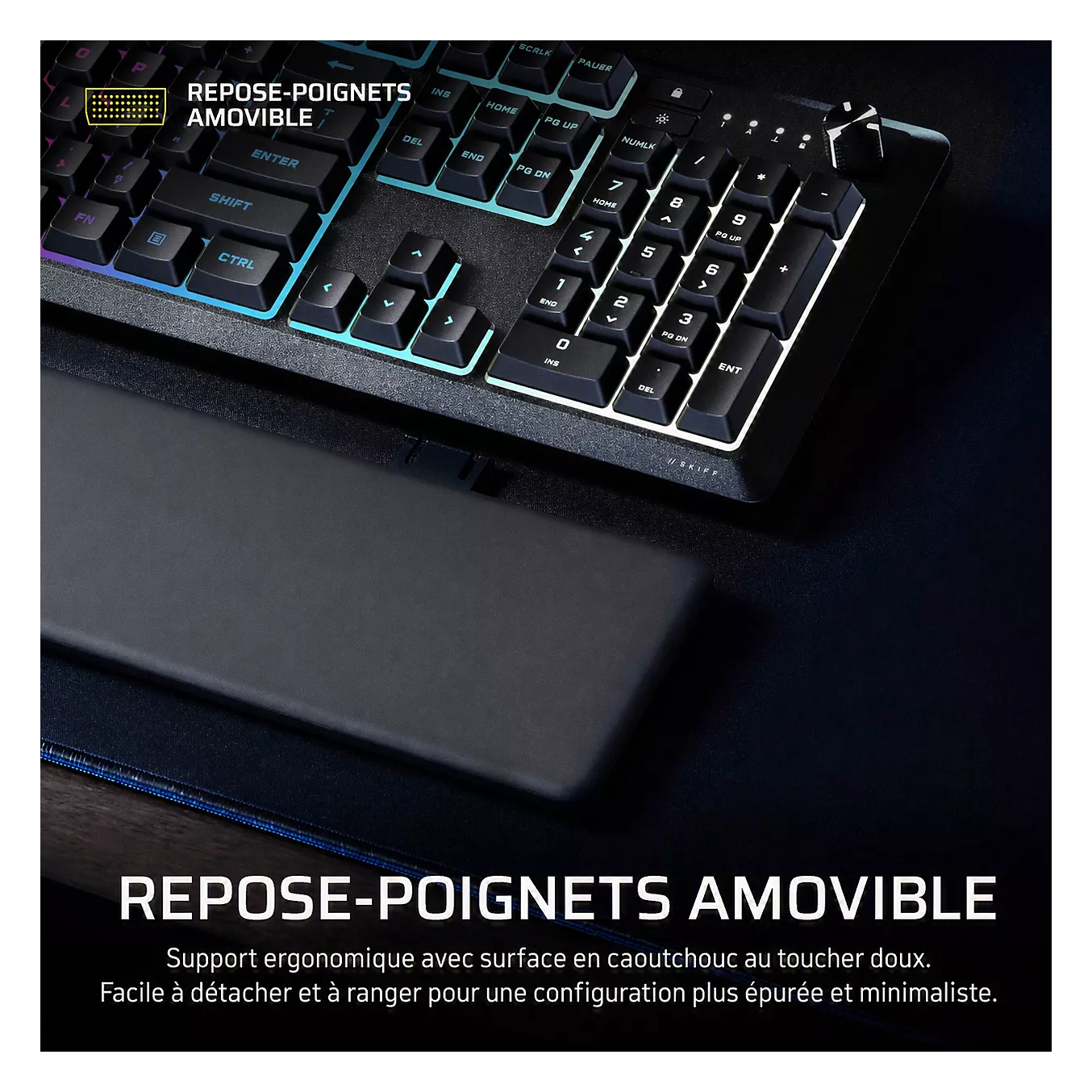 Corsair Skiff 100 Plus - Clavier PC Corsair - grosbill.com - 4