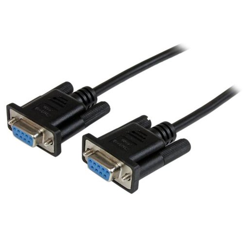 1m Black DB9 RS232 Null Modem Cable F/F - Achat / Vente sur grosbill.com - 0