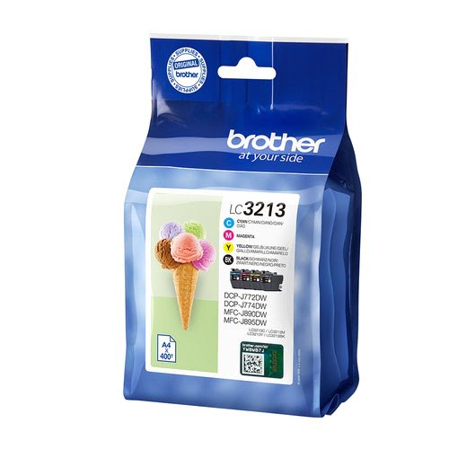 Brother - Noir, Cyan, Magenta, Jaune - LC3213VAL - Achat / Vente Consommable imprimante sur grosbill.com - 0