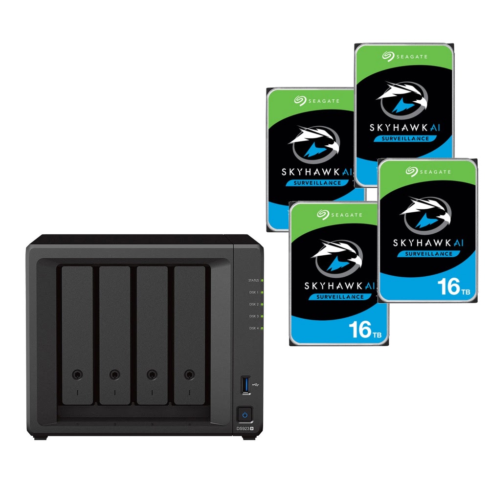 Synology DS923+ - 4 Baies avec 4 disques de 16 To Seagate  - Serveur NAS - 0