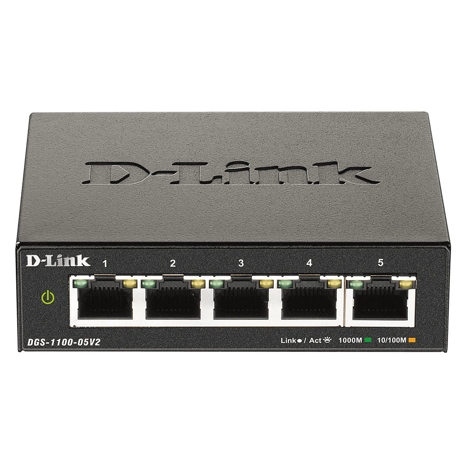 Switch D-Link 5 ports 10/100/1000 - DGS-1100-05V2 - grosbill.com - 0