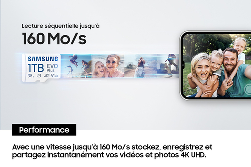 Samsung EVO Plus - Micro SD 1To V30 - Carte mémoire Samsung - 6