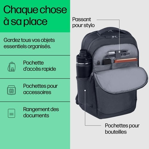 HP Evday 16 Odyssey Gray Laptop Backpack - Achat / Vente sur grosbill.com - 7