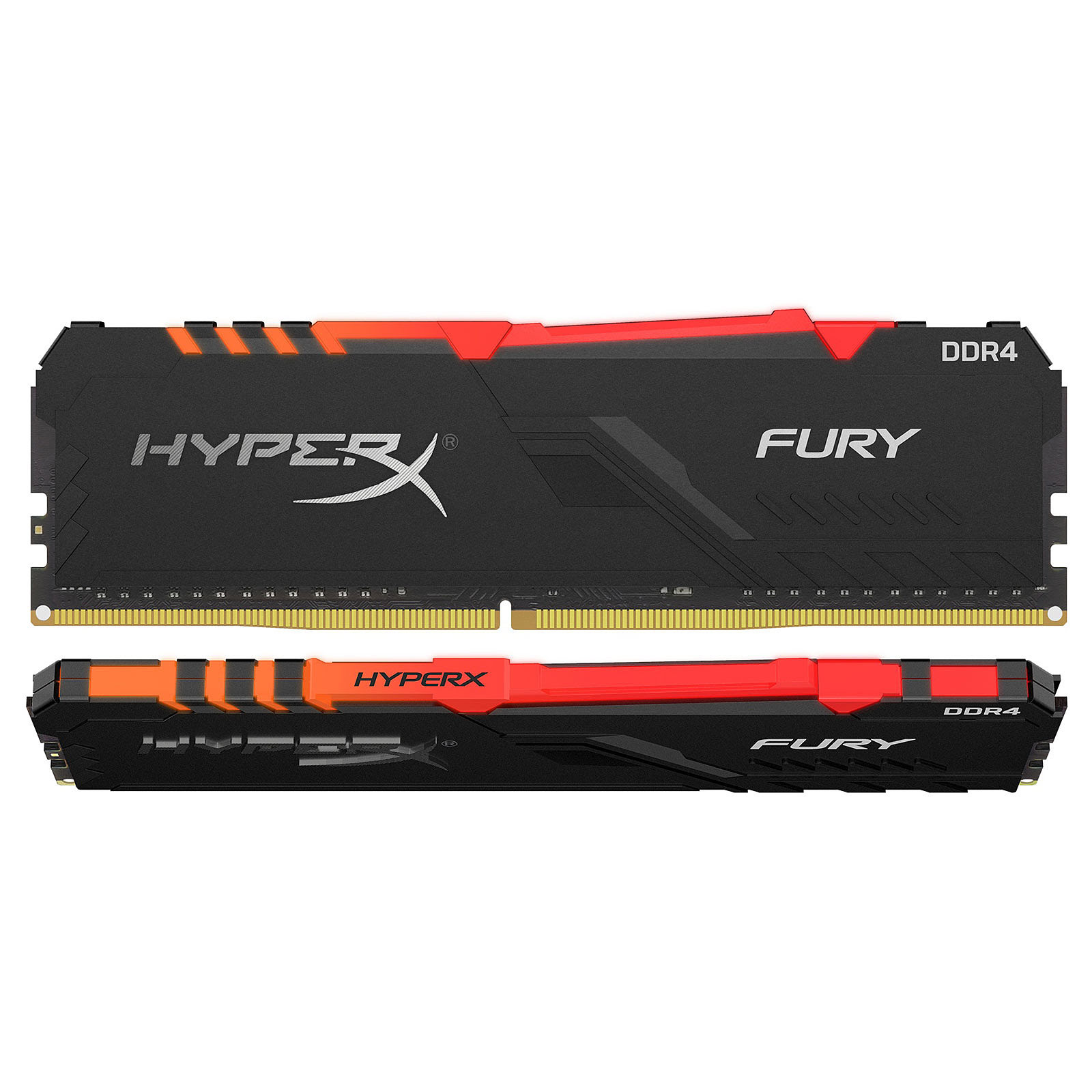 Kingston HyperX FURY RGB 16Go (2x8) 3466 MHz - Mémoire PC Kingston sur grosbill.com - 0