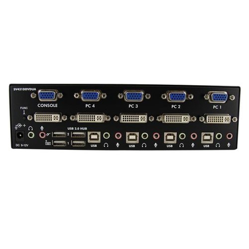 4 Port DVI VGA Dual Monitor KVM Switch - Achat / Vente sur grosbill.com - 1