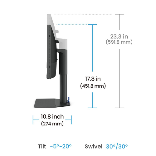 BenQ 24 pouces  9H.LLVLA.TBE - Ecran PC BenQ - grosbill.com - 4