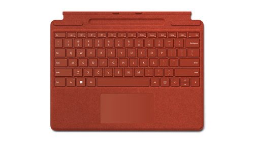 Microsoft Surface Pro Signature Keyboard Red Microsoft Cover port AZERTY Francais