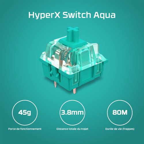 HyperX Alloy PBT HX Red Keyboard FR - Achat / Vente sur grosbill.com - 3