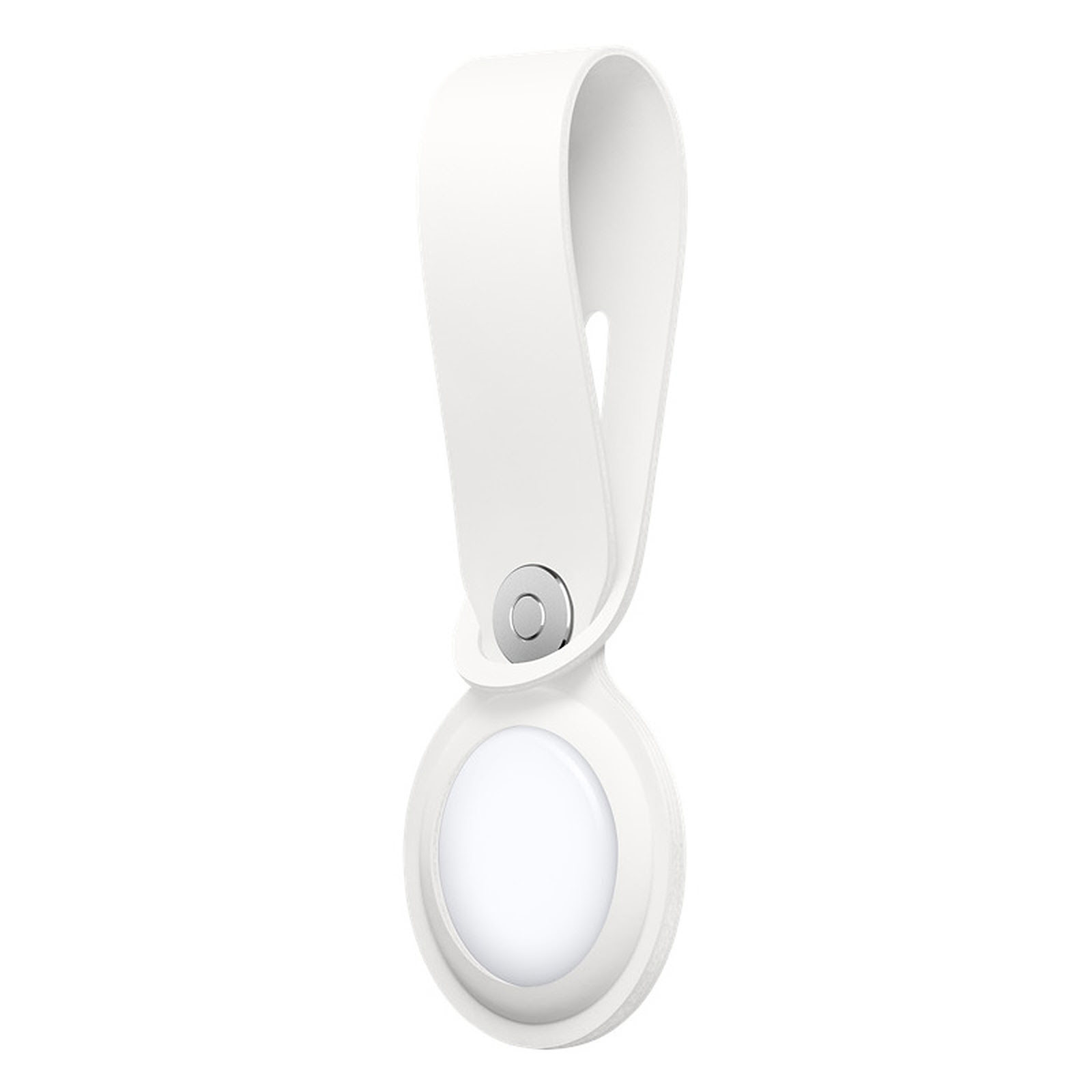 Etui et Coque Porte-clés AirTag - Polyuréthane - Blanc - Accessoire téléphonie Apple - 1