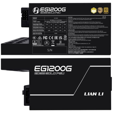 Lian-Li ATX 1200W - 80+ Gold - EDGE GOLD 1200 Noir — miniature 6