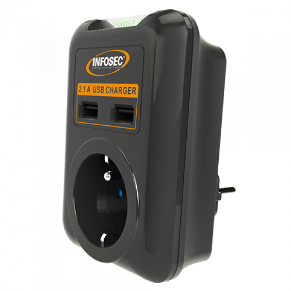Infosec S1 USB NEO - 1 prise + USB (61297) - Achat / Vente Parasurtenseurs - Multiprises sur grosbill.com - 0