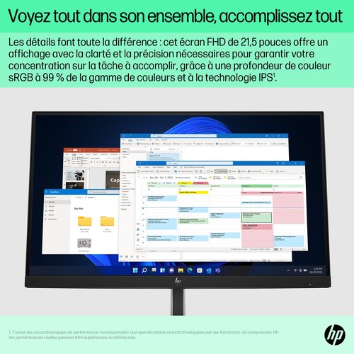 21.5IN FULL HD 1920X1080 16:9 - Achat / Vente sur grosbill.com - 3
