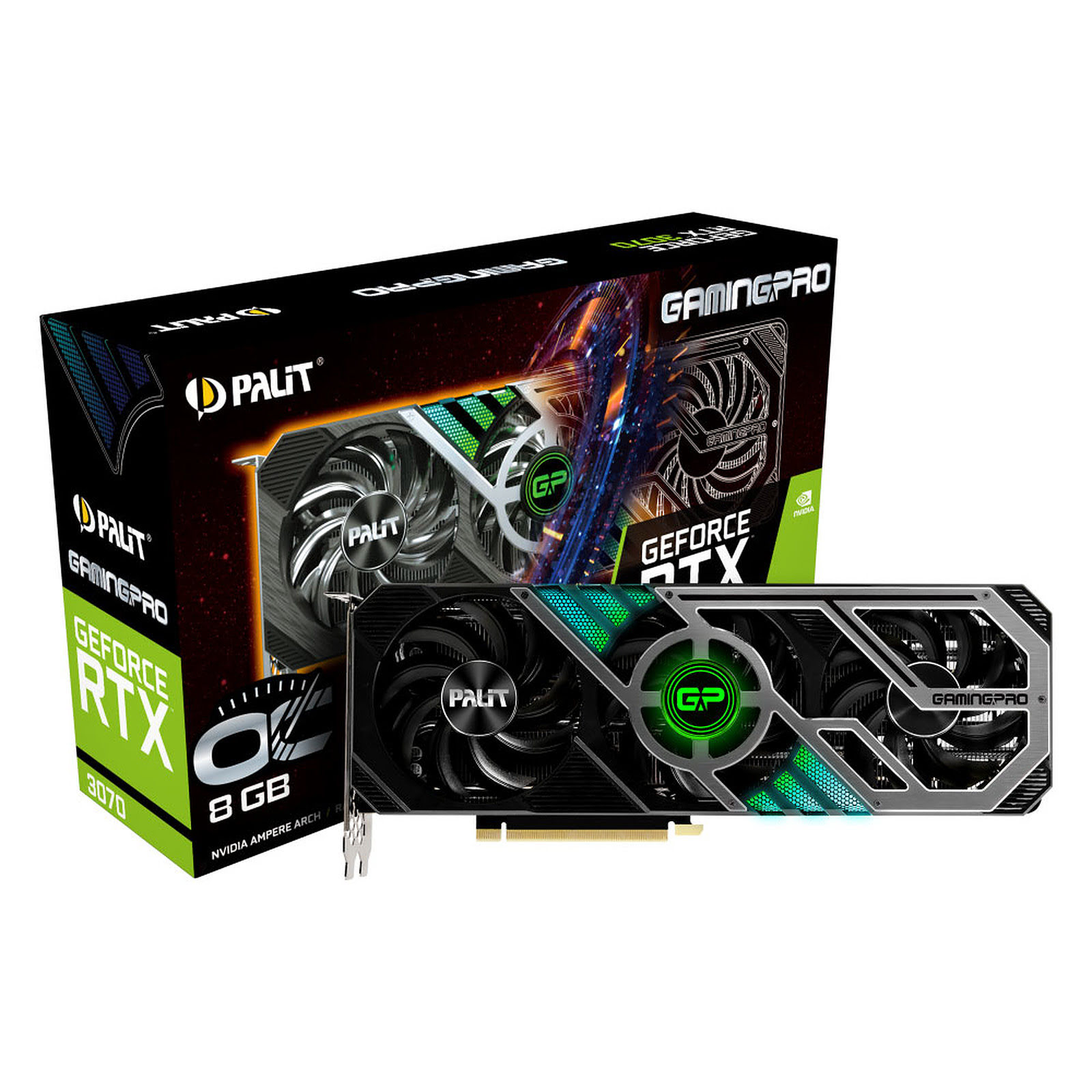 Palit RTX3070 GamingPRO OC 8G LHR  - Carte graphique Palit - 0