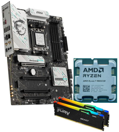 9800X3D + B850 + 2x16Go - grosbill.com - 0