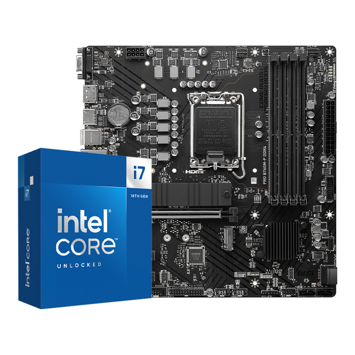 BUNDLE PRO B760M-P + Core i7-14700KF - grosbill.com - 0