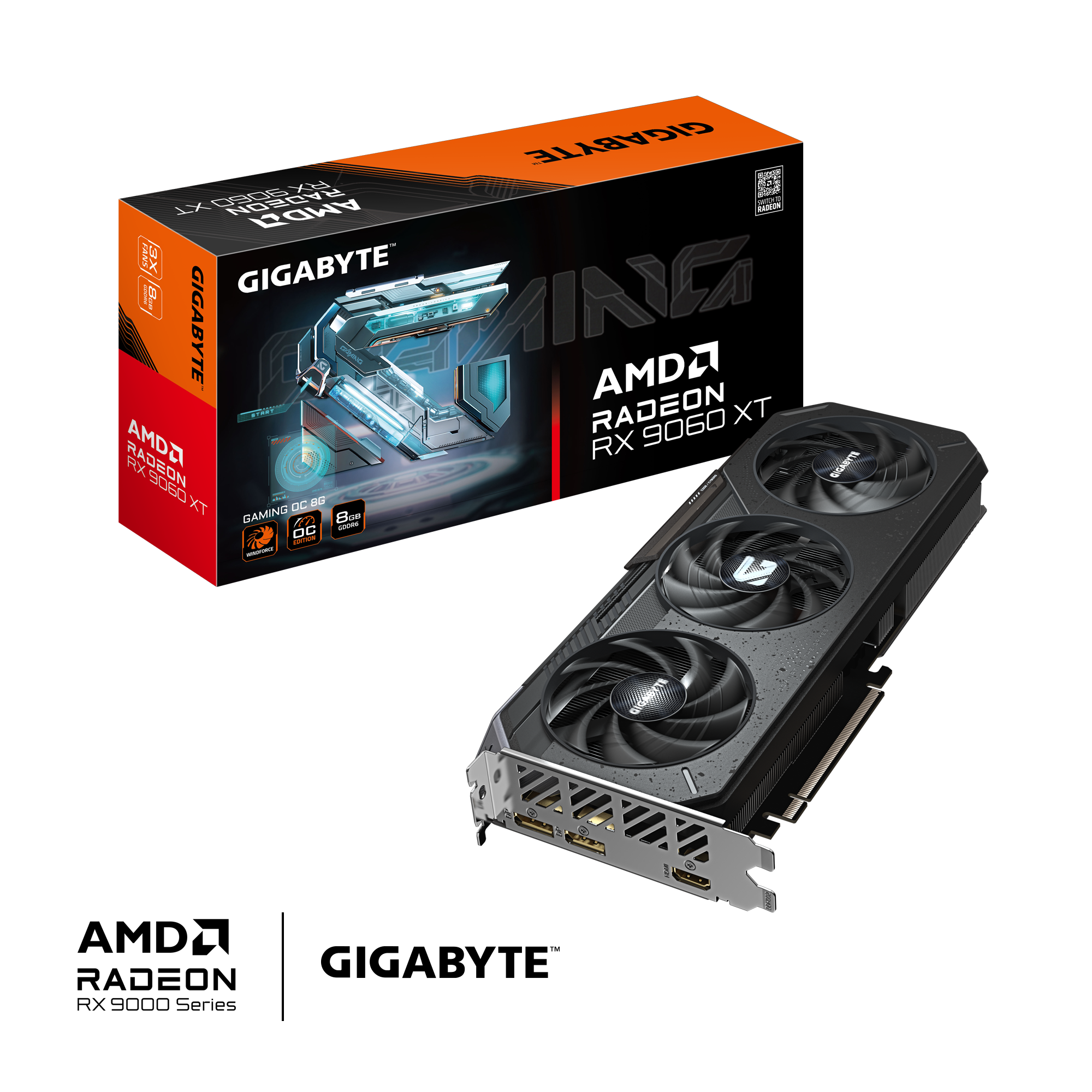 Gigabyte Radeon RX 9060 XT GAMING OC 8G - Carte graphique - 1