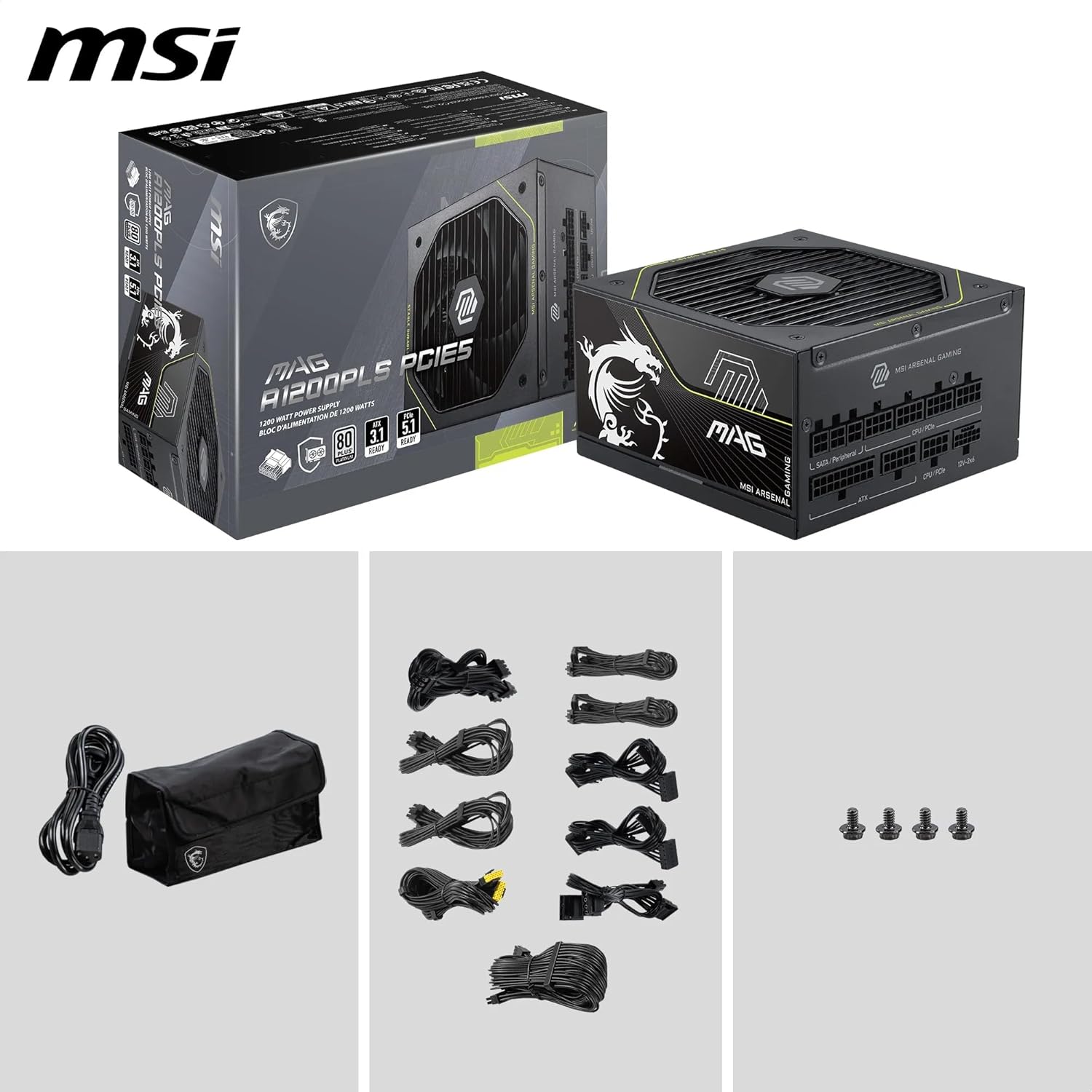 MSI 80+ BRONZE (650W) - Alimentation MSI - grosbill.com - 5
