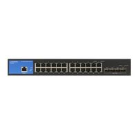 Linksys 24-PORT MANAGED GIGABIT SWITCH 4 10G