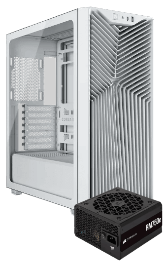 Corsair 3200D RS Blanc + RM750e Blanc - Boîtier PC Corsair - 0