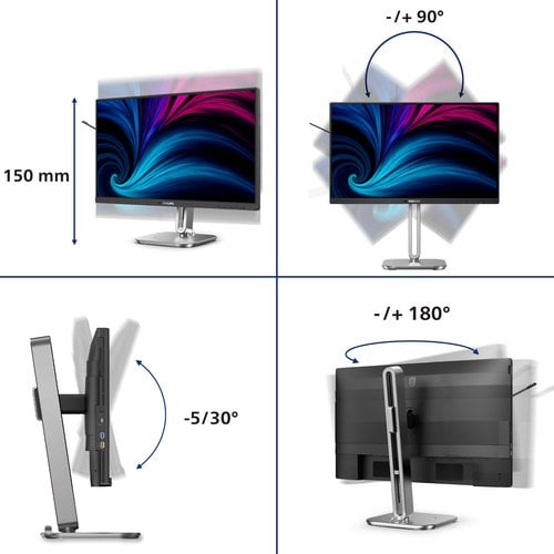24" FHD 120Hz HAS Docking 2x2W - Achat / Vente sur grosbill.com - 4