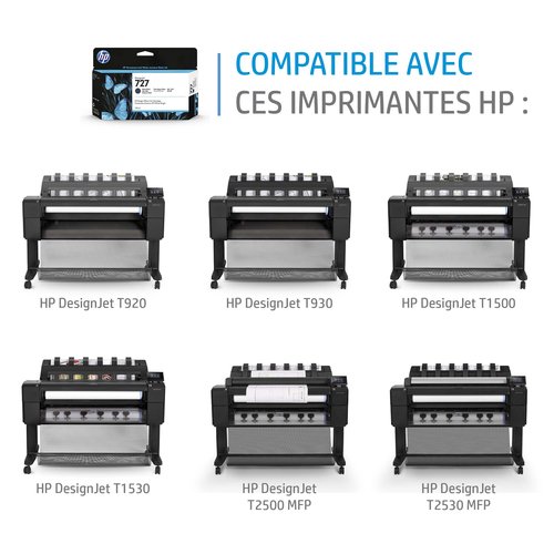 HP HP Ink Cartridge/727 DJ Black - Achat / Vente Consommable imprimante sur grosbill.com - 1