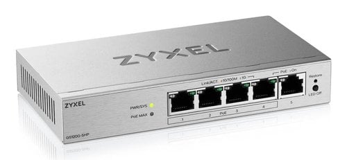 ZYXEL GS1200-5HP V3 5 PORT GIGA - Achat / Vente sur grosbill.com - 1