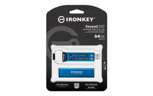 64GB IRONKEY KEYPAD 200 AES-256 - Achat / Vente sur grosbill.com - 2