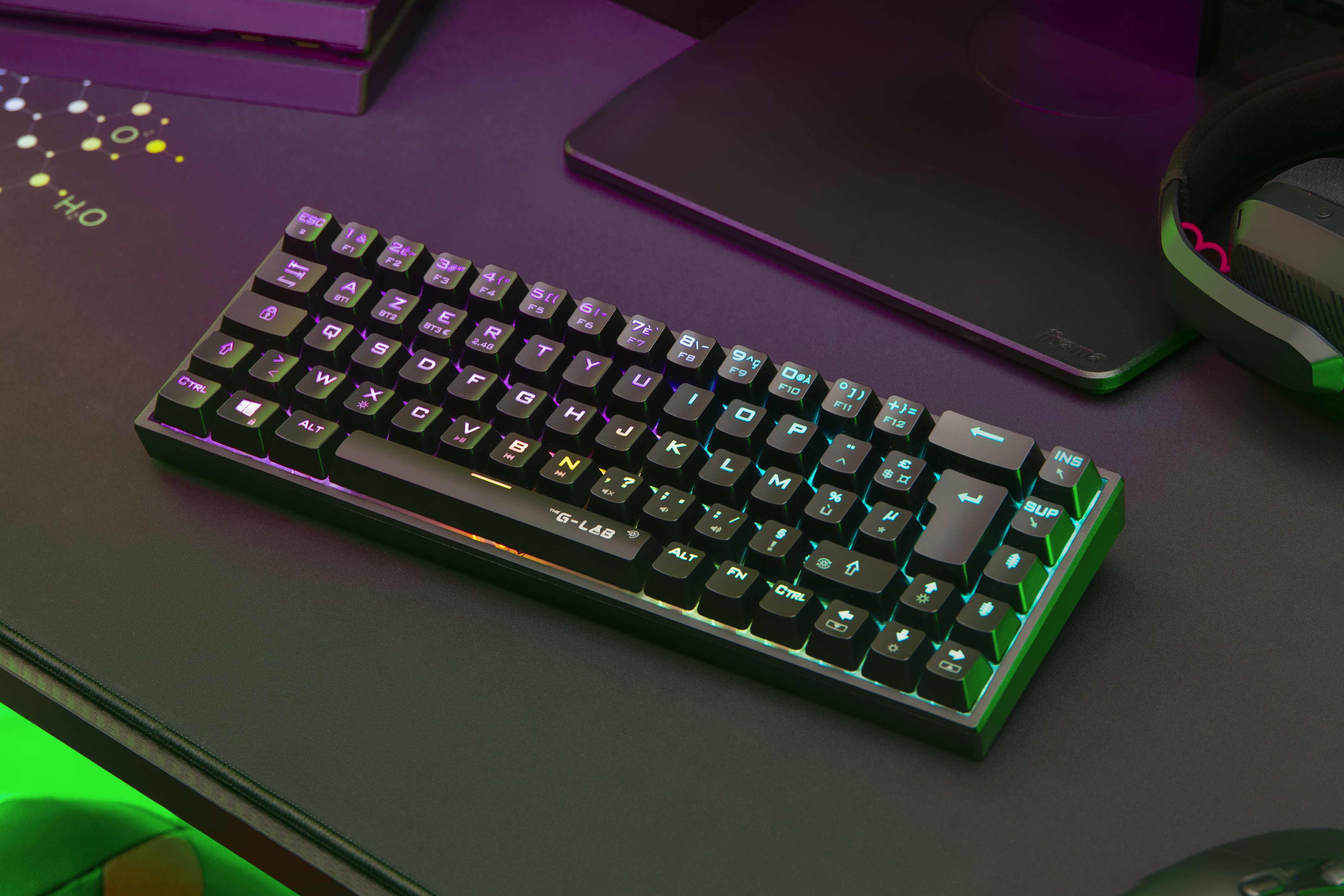 The G-LAB Keys Titanium 65% RGB/Filaire/BT/Noir - Clavier PC - 4