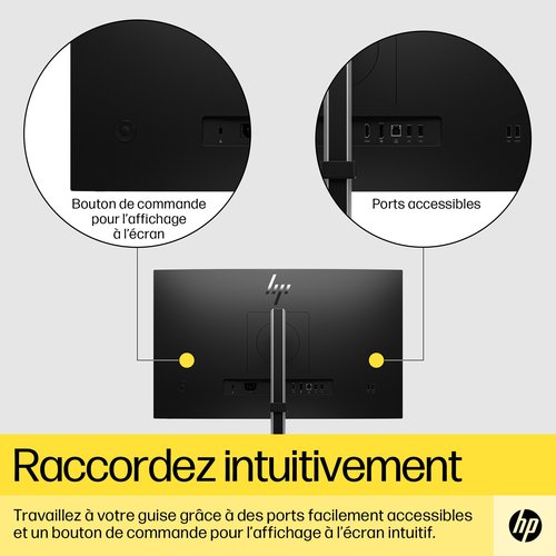 HP 24 pouces  6N4F1AA#ABB - Ecran PC HP - grosbill.com - 4