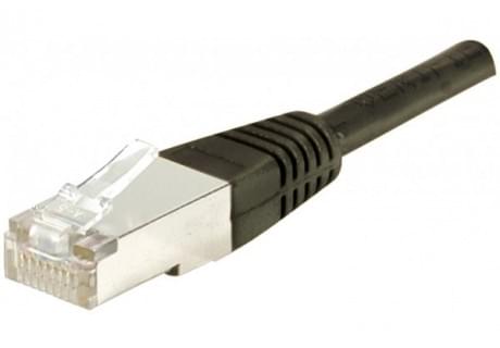 Patch RJ45 cat6 FTP 15cm Noir - Connectique réseau - grosbill.com - 0