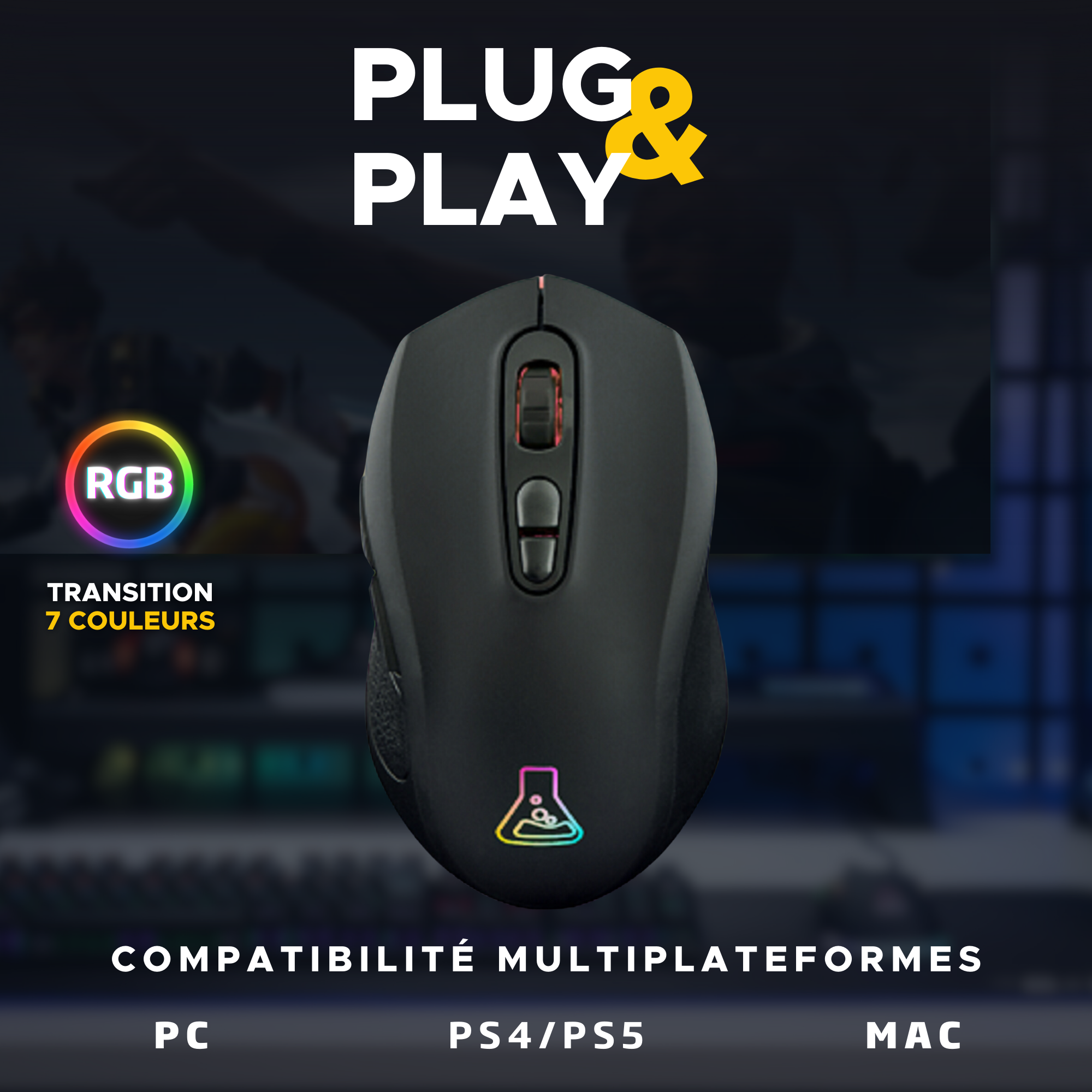 The G-LAB KULT KRYPTON - Souris PC The G-LAB - grosbill.com - 5