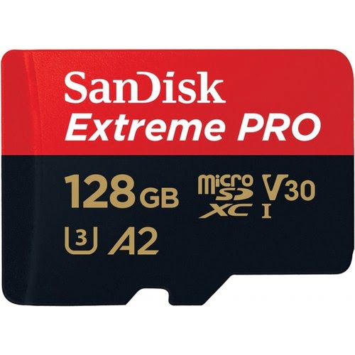 Sandisk Extreme Pro microSDXC 128GB+SD Adapter