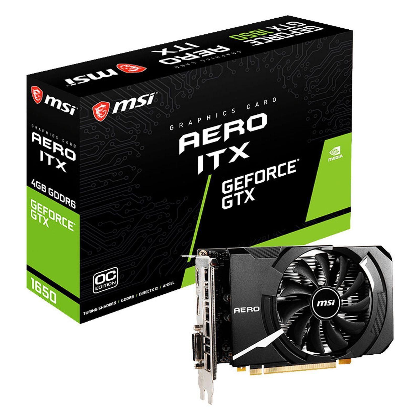 MSI GTX 1650 D6 AERO ITX OC  - Carte graphique MSI - grosbill.com - 0