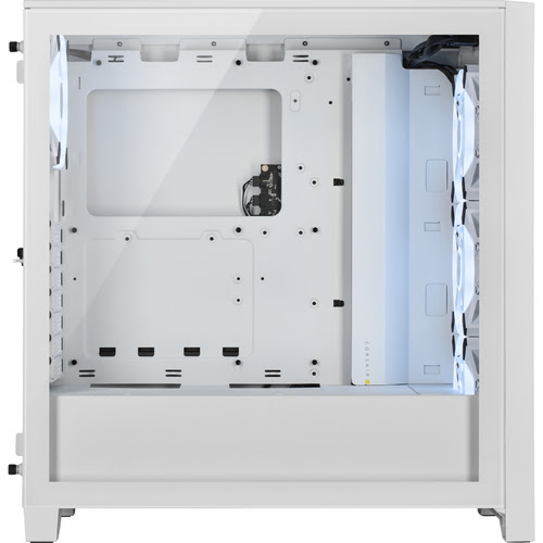 Corsair iCUE 4000D Airflow RGB TG Blanc -MT/Sans Alim/ATX# Blanc - Boîtier PC - 2