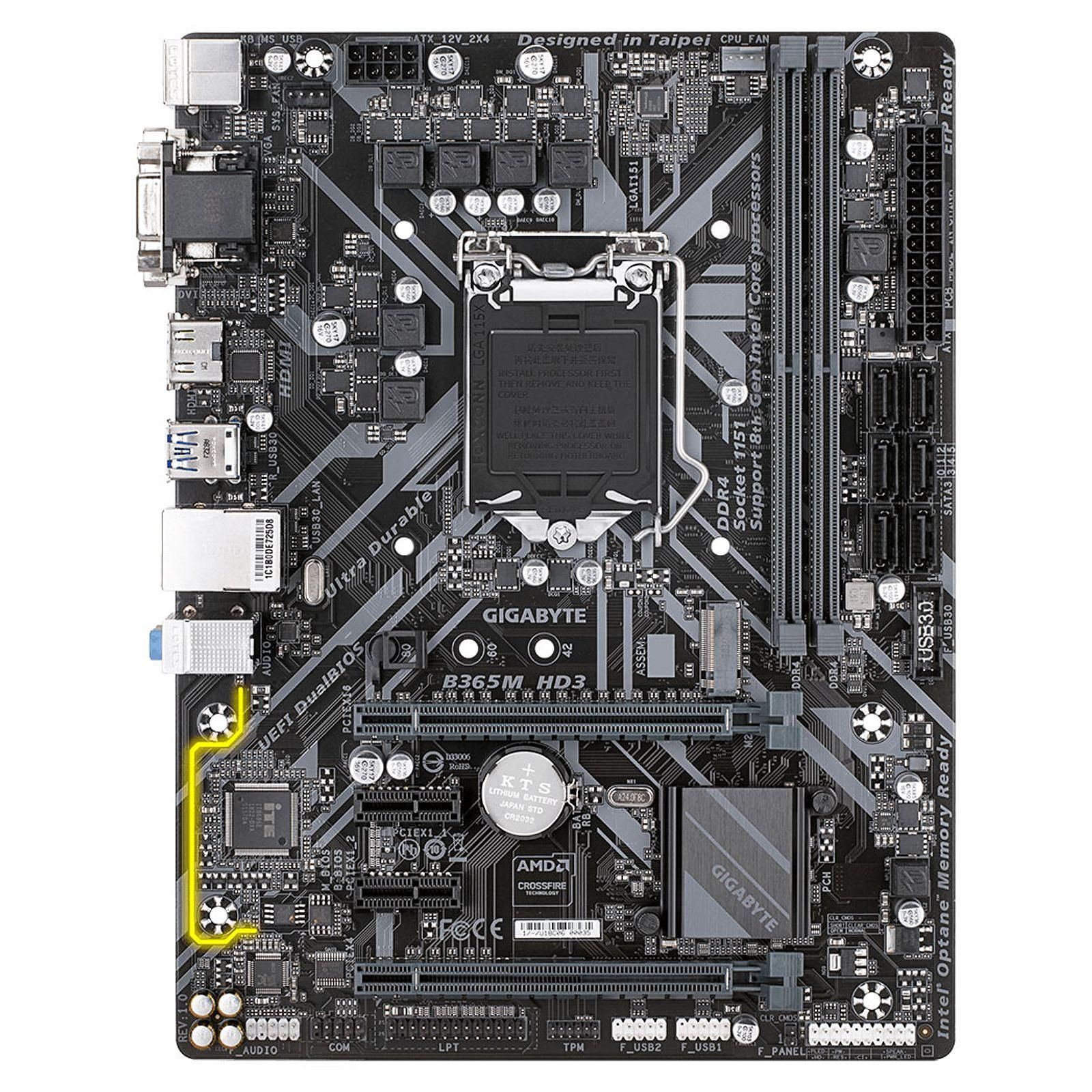 Gigabyte B365 HD3 ATX  - Carte mère Gigabyte - grosbill.com - 4