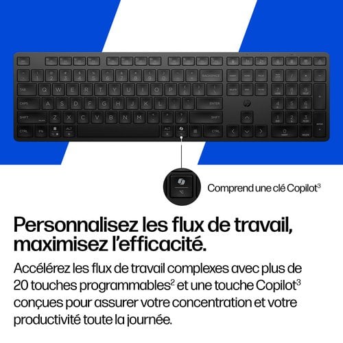 HP MULTI-DEVICE DUAL-MODE KEYBO - Achat / Vente sur grosbill.com - 5