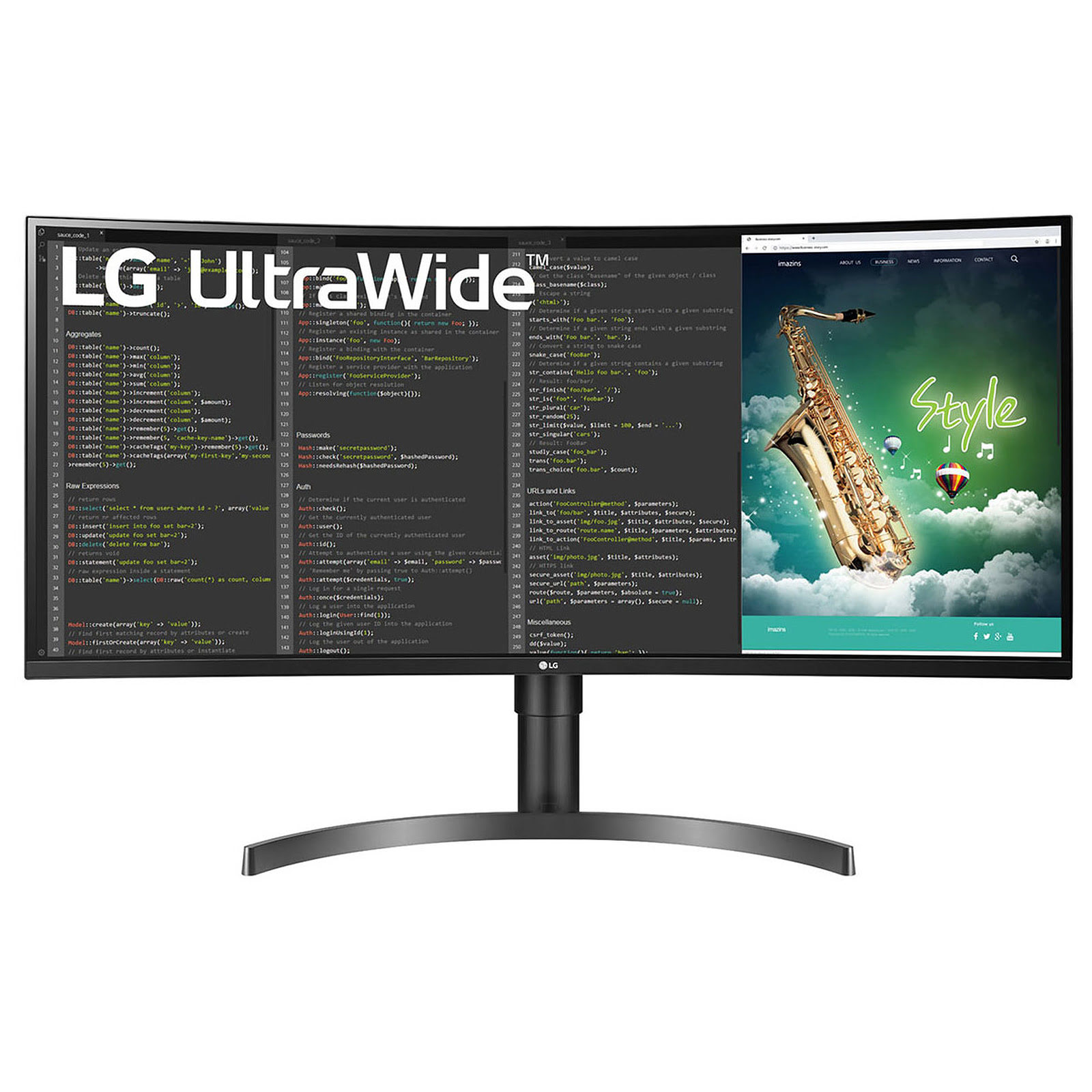 LG 35"  35WN75C-B - Ecran PC LG - grosbill.com - 0