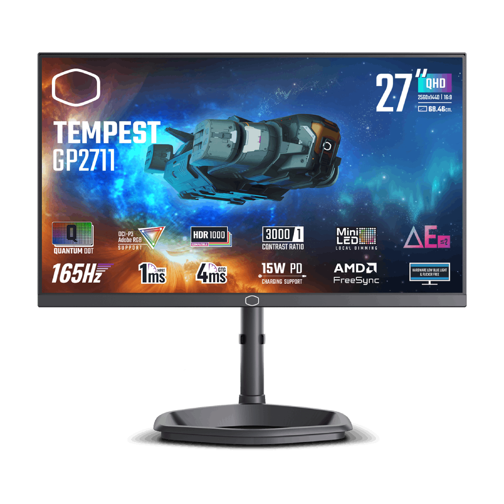 Cooler Master GP2711 27 QHD 165Hz/MiniLED VA/HDR/USB-C/KVM/FS
