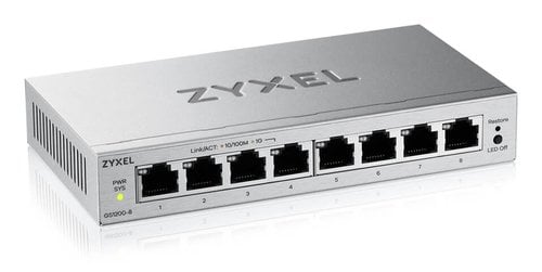 ZYXEL GS1200-8 V3 8 PORT GIGABI - Achat / Vente sur grosbill.com - 1