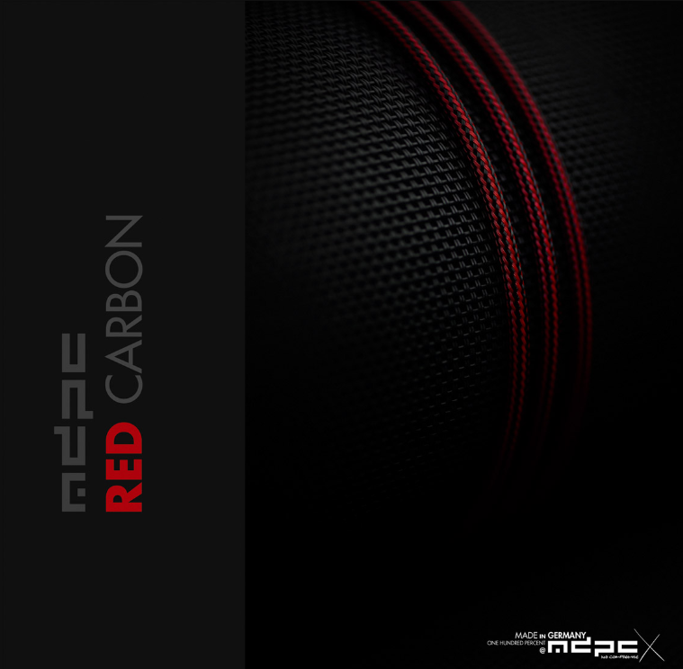 MDPC-X Red-Carbon Cable Sleeve XTC (SL-XTC-IRB) - Achat / Vente Modding sur grosbill.com - 0